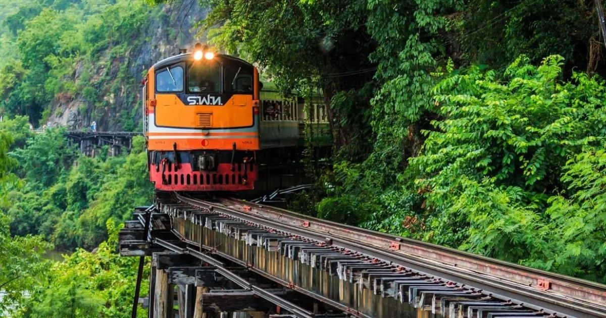 قطار بانكوك كانشانابوري (Kanchanaburi) تايلاند