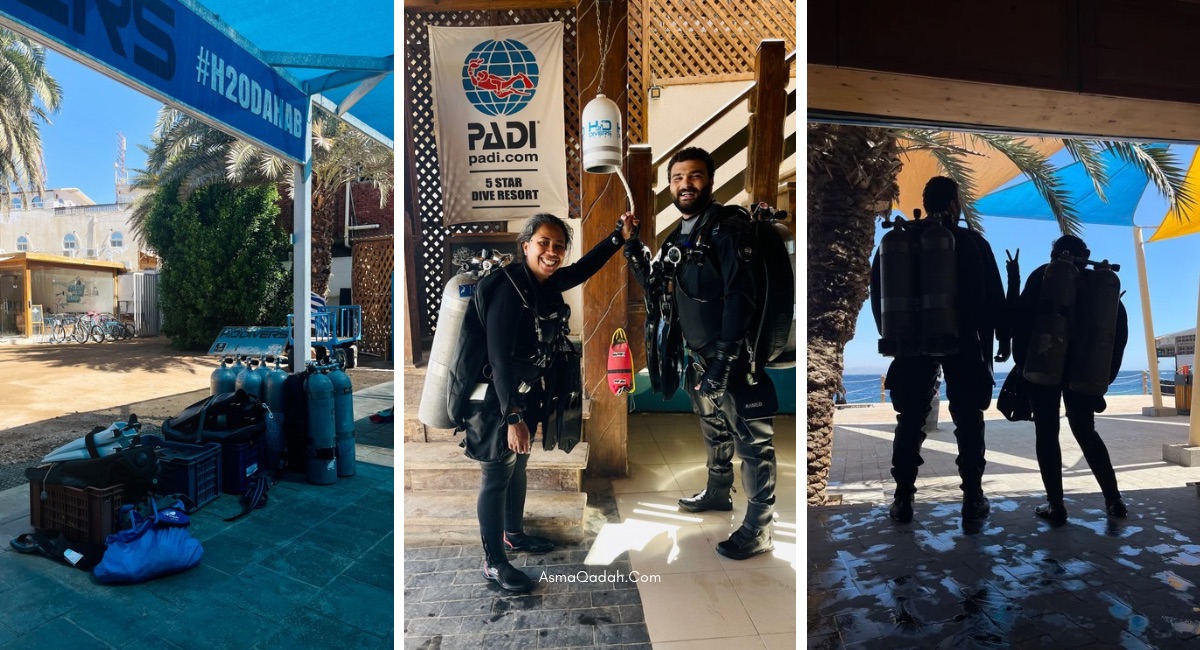 عندما أتممت تدريبات الغوص التقني TDI intro to Tech في دهب