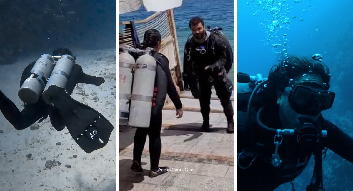 عندما أتممت تدريبات الغوص التقني TDI intro to Tech في دهب